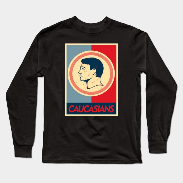 Caucasians Long Sleeve T-Shirt by Girladies Artshop